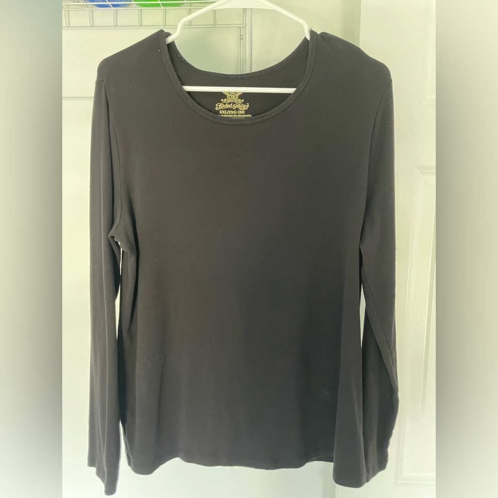 Black Long Sleeve Top. Size XXL.